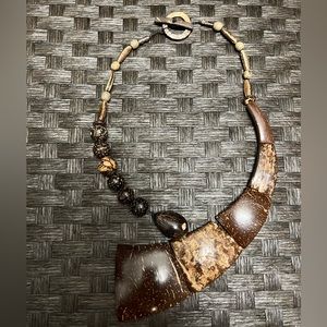 Coconut shell necklace
